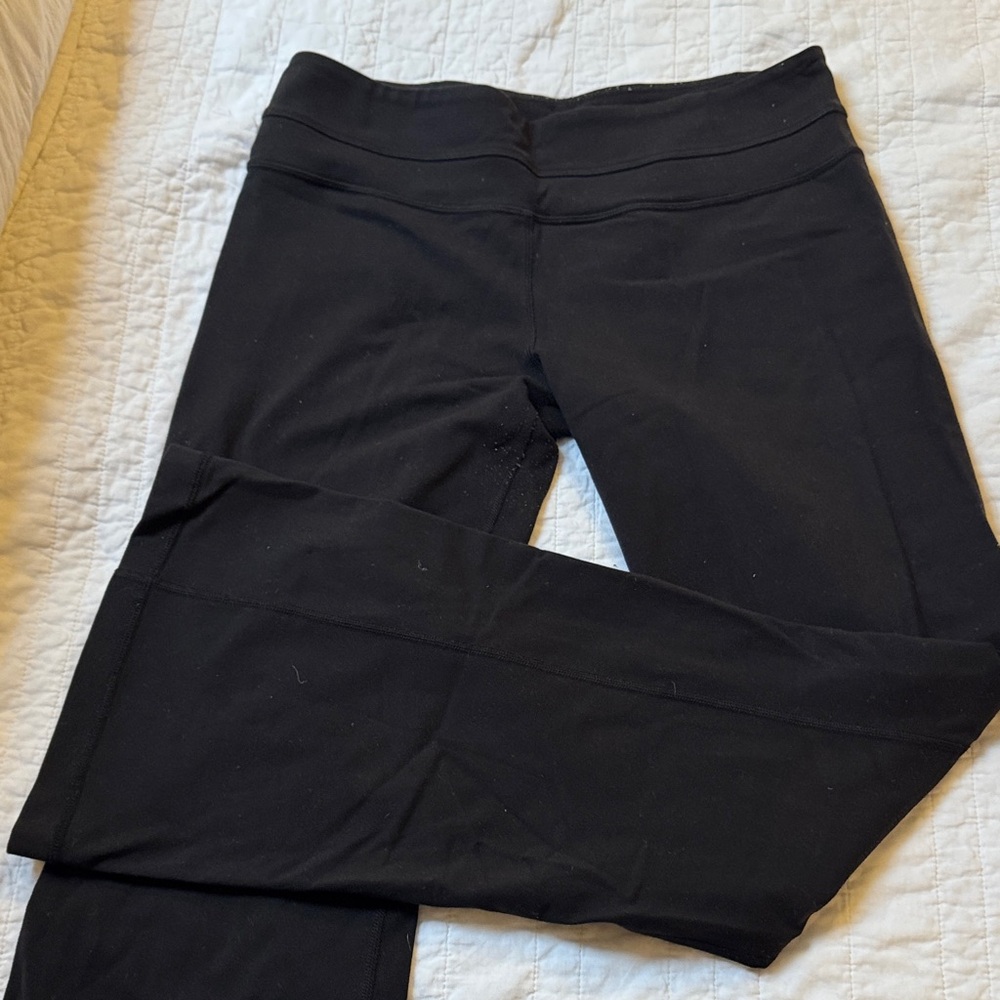 Lululemon size 8, Black flare Leggings.